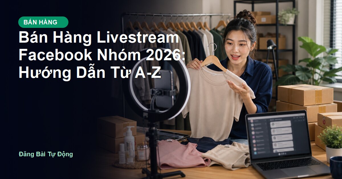 Bán Hàng Livestream Facebook Nhóm 2026: Hướng Dẫn Từ A-Z