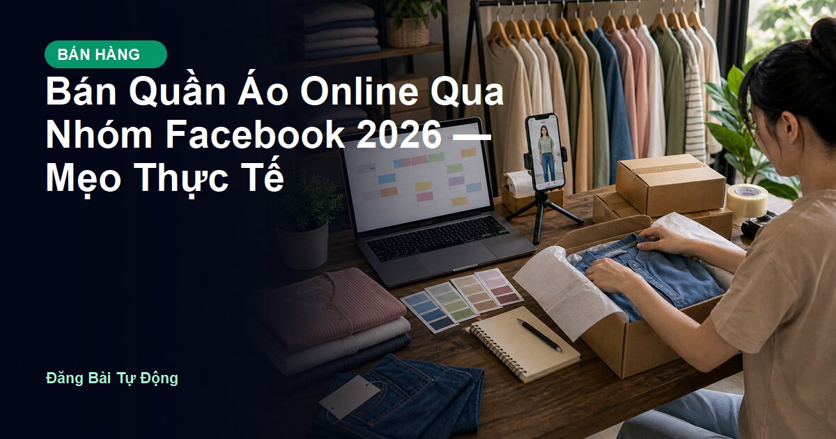 Bán Quần Áo Online Qua Nhóm Facebook 2026 — Mẹo Thực Tế