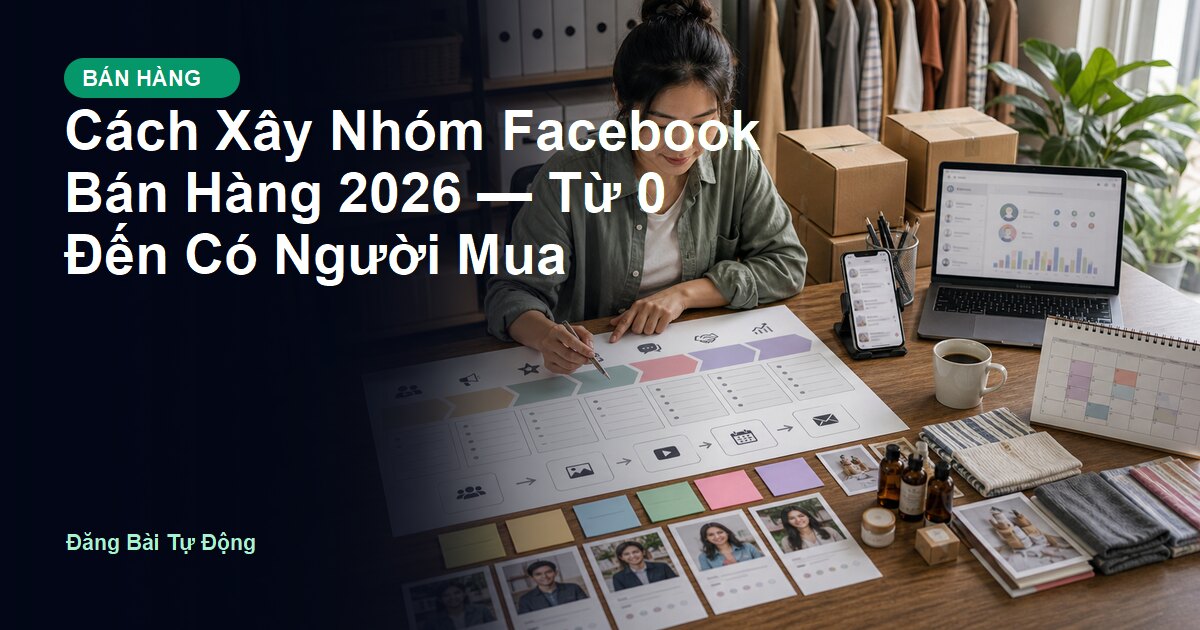 Cách Xây Nhóm Facebook Bán Hàng 2026 — Từ 0 Đến Có Người Mua