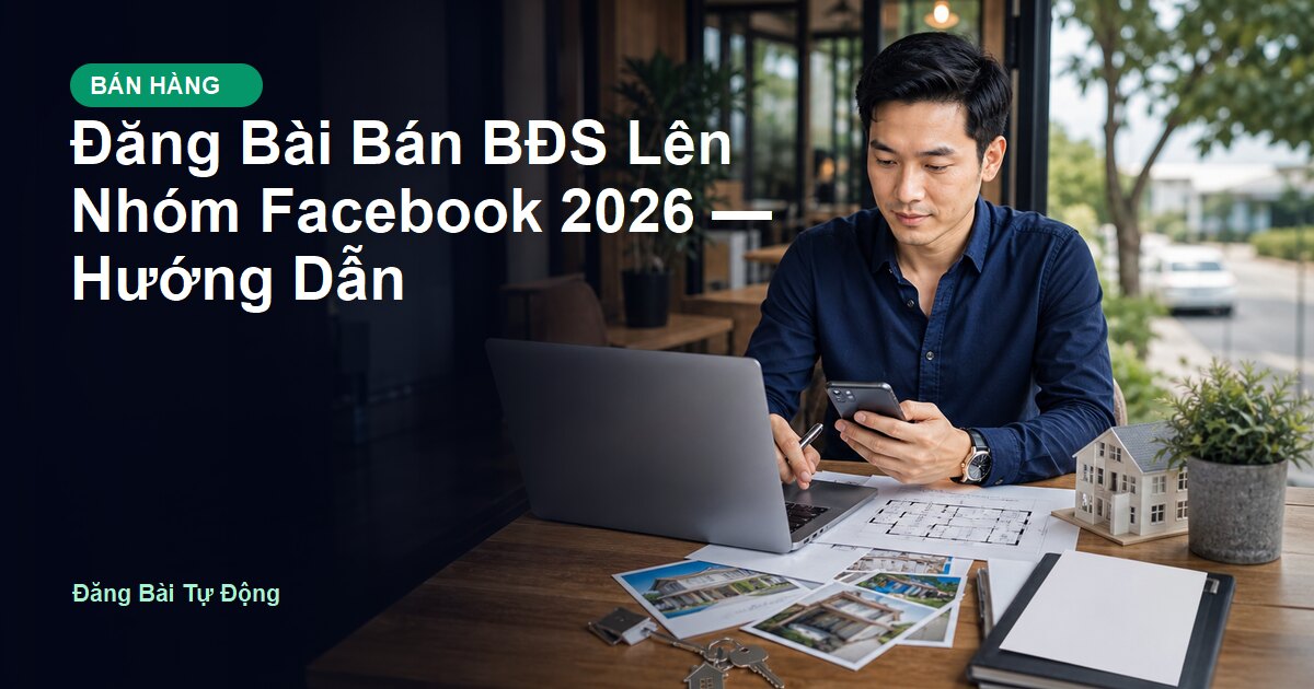 Đăng Bài Bán BĐS Lên Nhóm Facebook 2026 — Hướng Dẫn