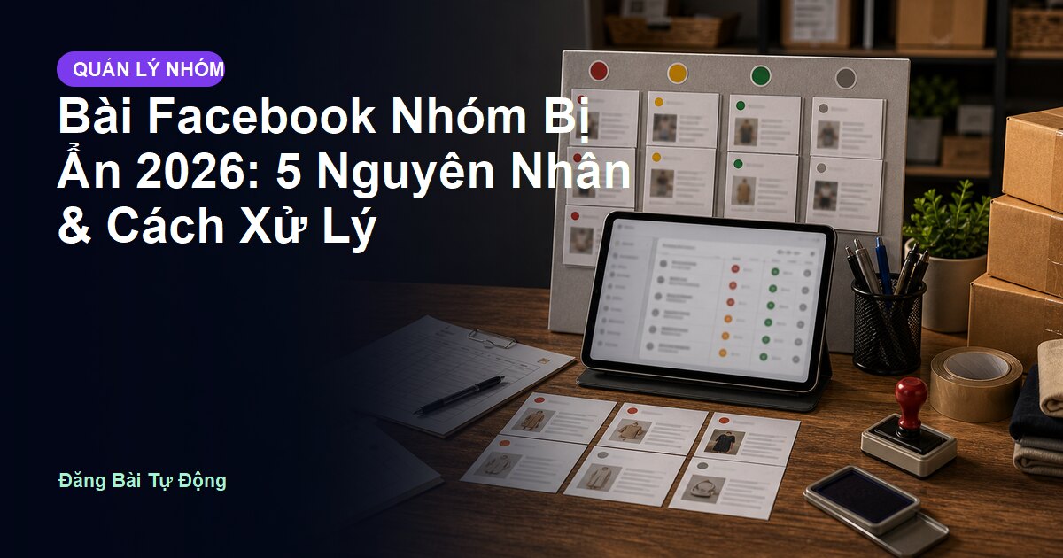 Bài Facebook Nhóm Bị Ẩn 2026: 5 Nguyên Nhân & Cách Xử Lý
