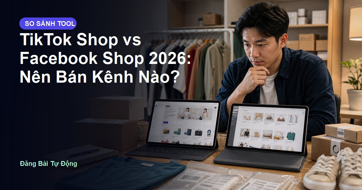 TikTok Shop vs Facebook Shop 2026: Nên Bán Kênh Nào?